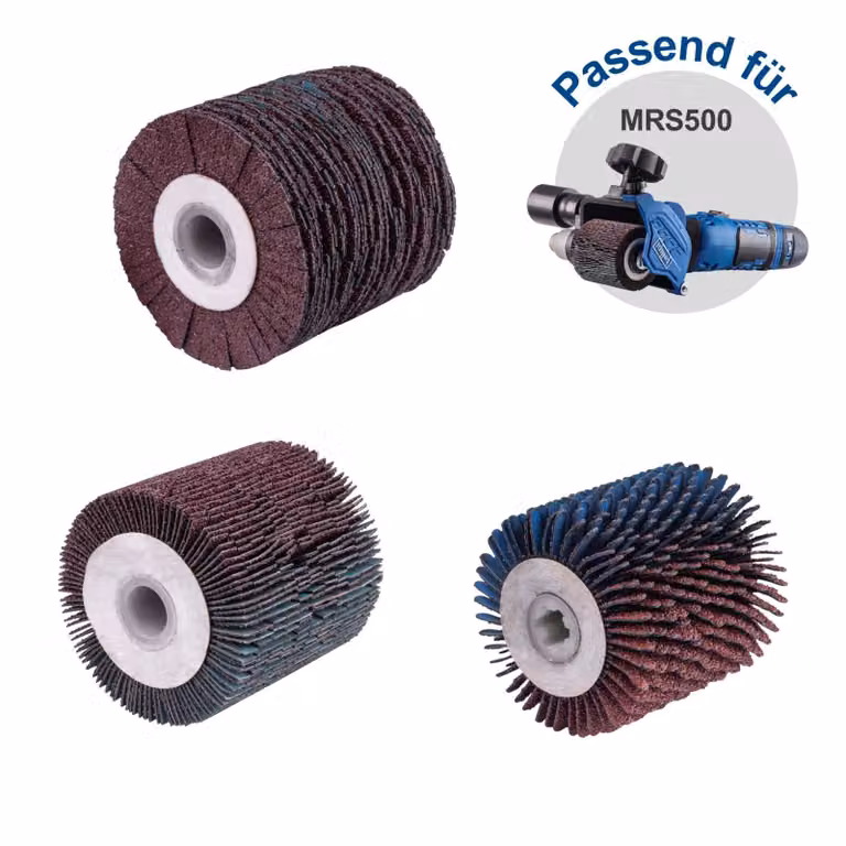 Set di spazzole rotonde Scheppach per legno, 3 pezzi, accessori per MRS500