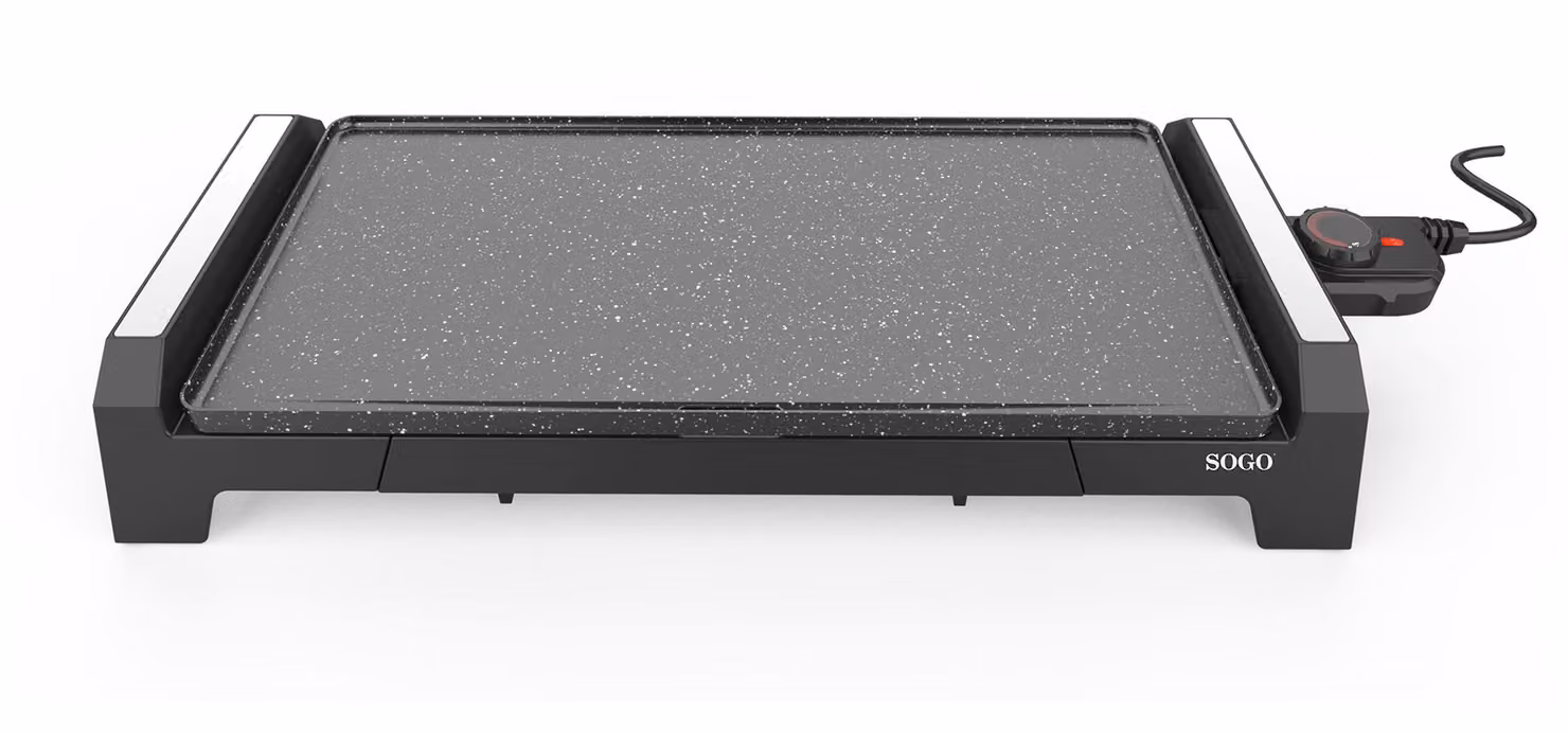 SOGO - Padella per grigliare - Rivestimento in pietra, 25,4 x 50,8 cm, 2200 W