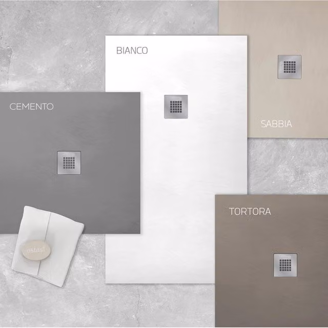 Piatto doccia rettangolare Linph Mod Estasi bianco L: 90 cm, P: 70 cm