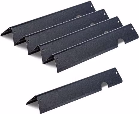 Set di 5 Barre Flavorizer VEVOR in Acciaio Smaltato Nero per Barbecue Weber Genesis II 310 315 335 340 E/S 325s ES/SX 325s E/S 335 EX/SX/EPX-335