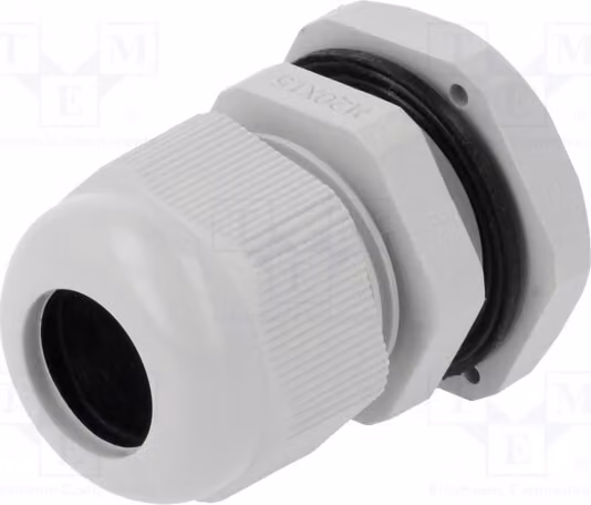 5 raccordi per cavi, grigi, modello D.3080 n 1,5, grado di protezione IP67, filettatura M20