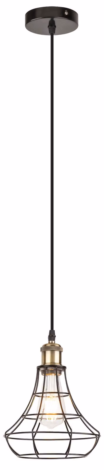 Lampada a sospensione vintage GORDON nero bronzo metallo E27 elegante lampada a sospensione soggiorno tavolo da pranzo