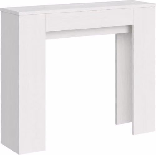 Consolle allungabile 90x25/181 cm Slyx Bianco Frassino