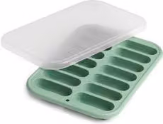 Forma per ghiaccio con 14 stick e coperchio Ghidini Cipriano Verde L/P/H: 19,5 x 14 x 2,1 cm
