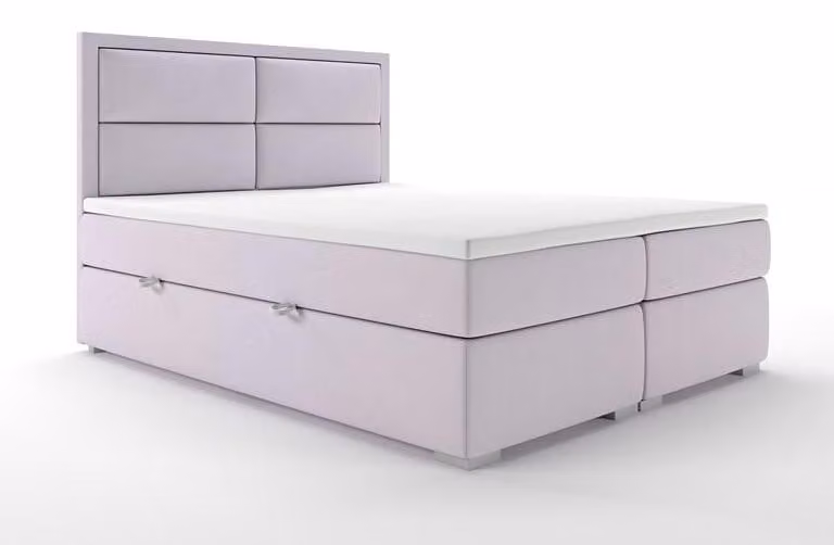 Boxspring Bett Hotel Doppel Komplett Set Topper Matratze Betten Funktion Kasten