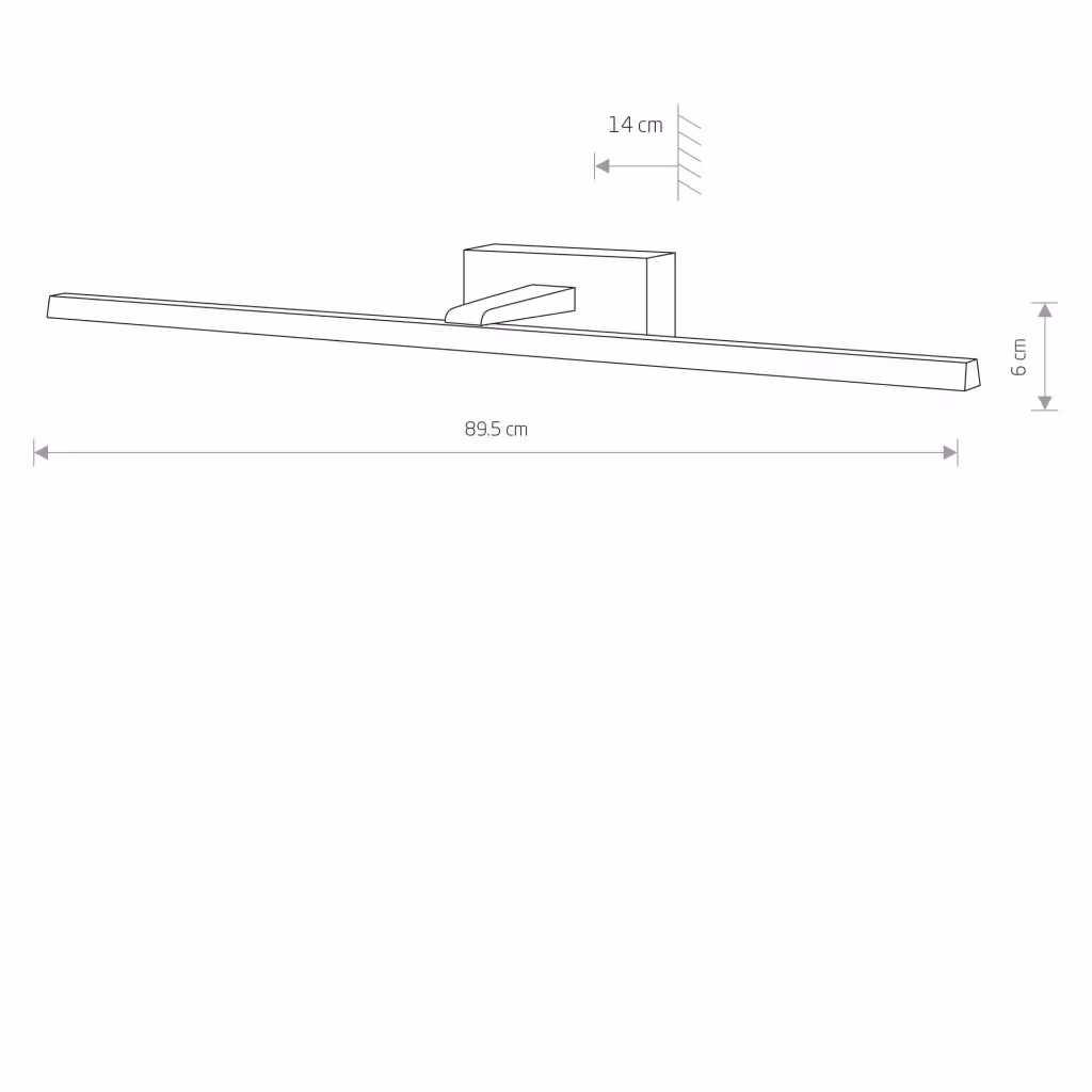 Applique LED Van Gogh L Nowodvorski Lighting Nero 18W 3000K – 2