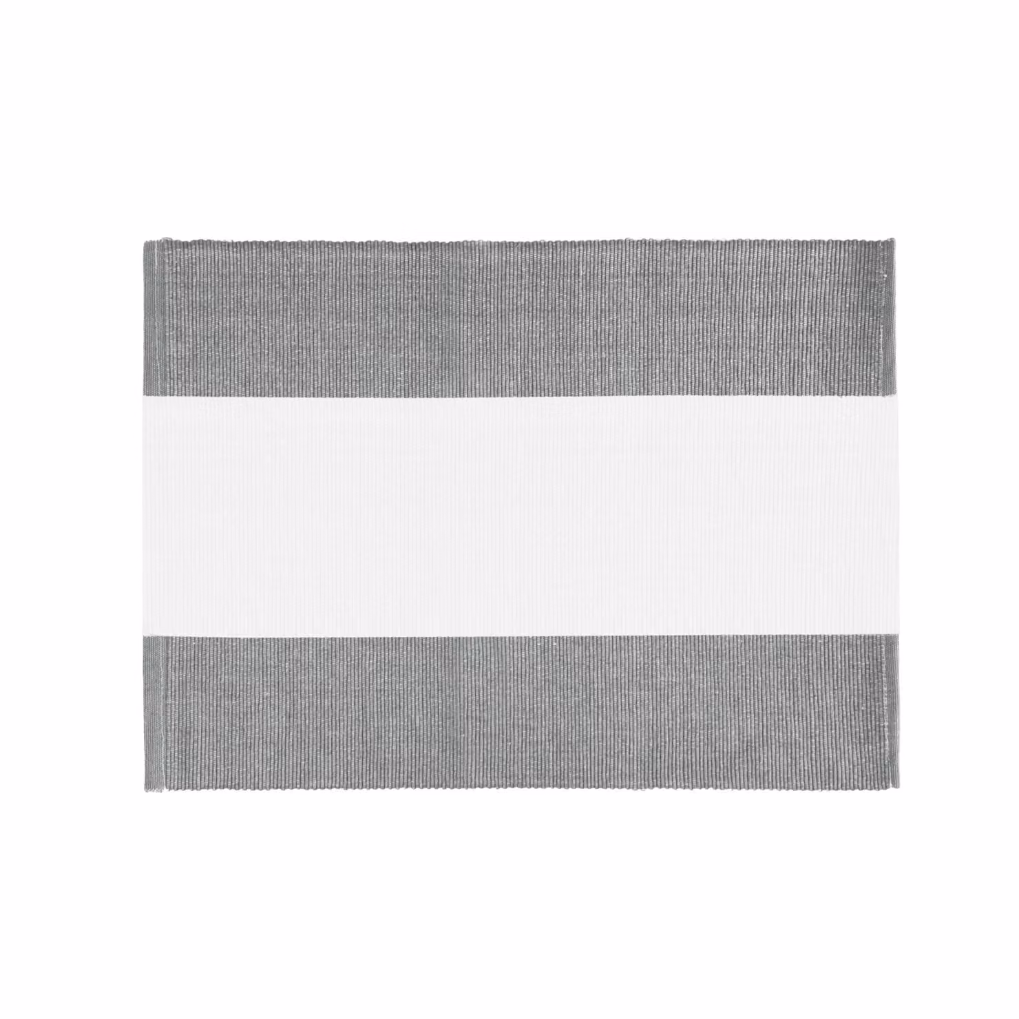 Tovaglietta segnaposto KASANOVA a righe in cotone grigio L: 50 cm, P: 35 cm – 2