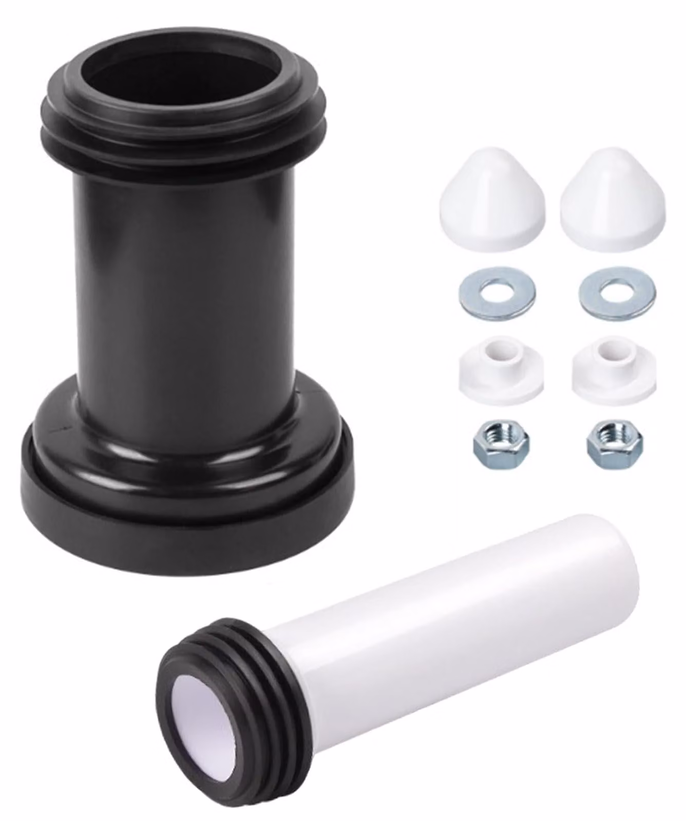 Solidchoice - Kit di collegamento per WC a parete con doppia guarnizione