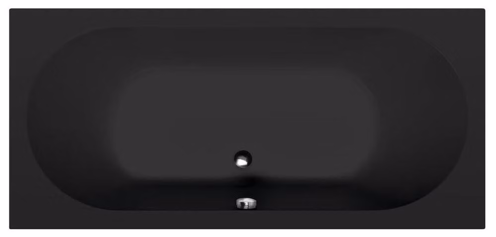Vasca rettangolare LEVANA 170x80x39cm, nero opaco