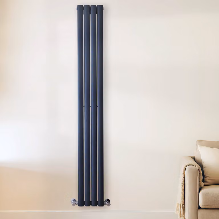 Radiatore di Design Verticale Blu (Regal Blue) - 1780mm x 236mm - Pannello Doppio - Revive