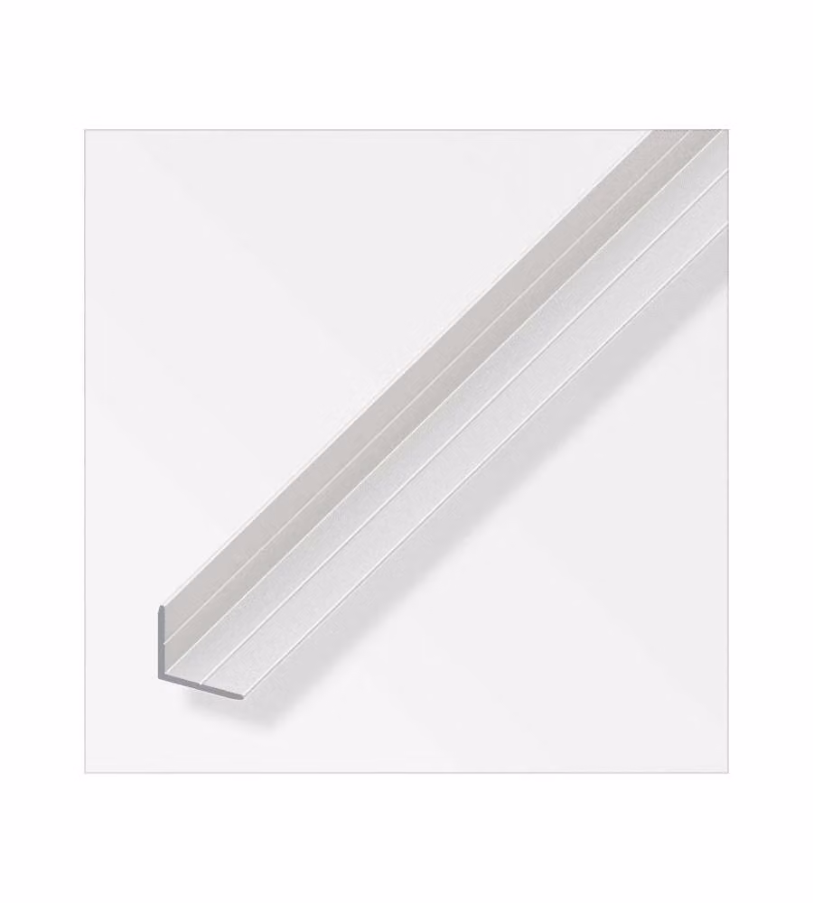 Alfer Profilo Angolare a Incastro in Alluminio Anodizzato Argento 1m