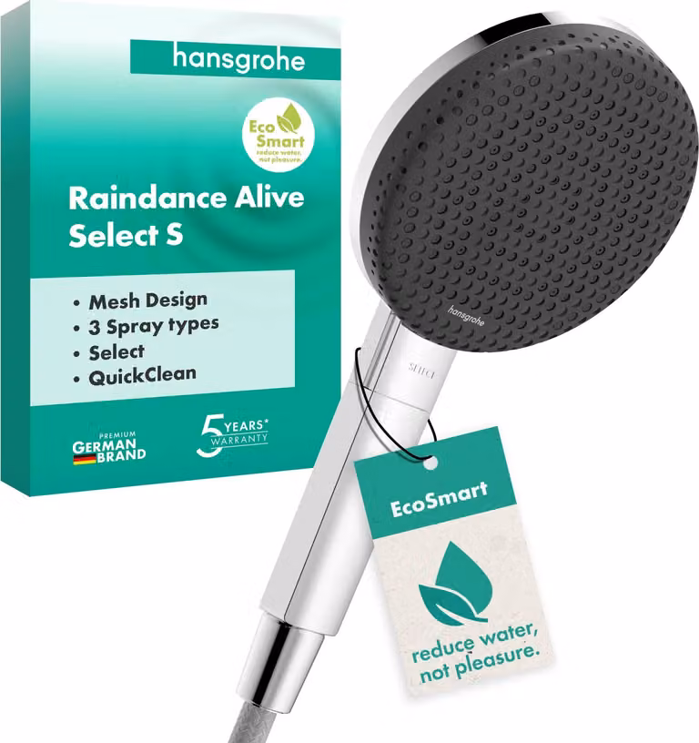 Doccia a mano hansgrohe Raindance Alive Select S 125 3jet EcoSmart cromata, 1 pz.