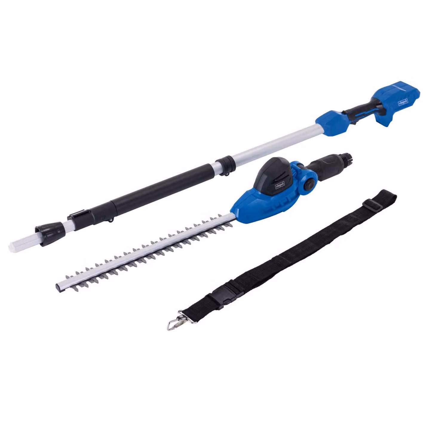 Tagliasiepi telescopico a batteria Scheppach C-PHS410-X | 11 angolazioni diverse (90° - 240°) | sbraccio totale di 2,6 m | lunghezza di taglio di 410 mm | 20V IXES