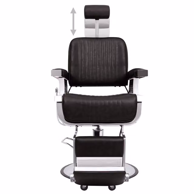 Poltrona da Barbiere Nera 68x69x116 cm in Similpelle 110168