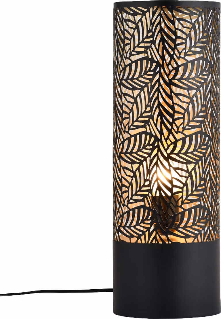 Lampada da tavolo decorativa scandinava da comodino Verdure Large Black