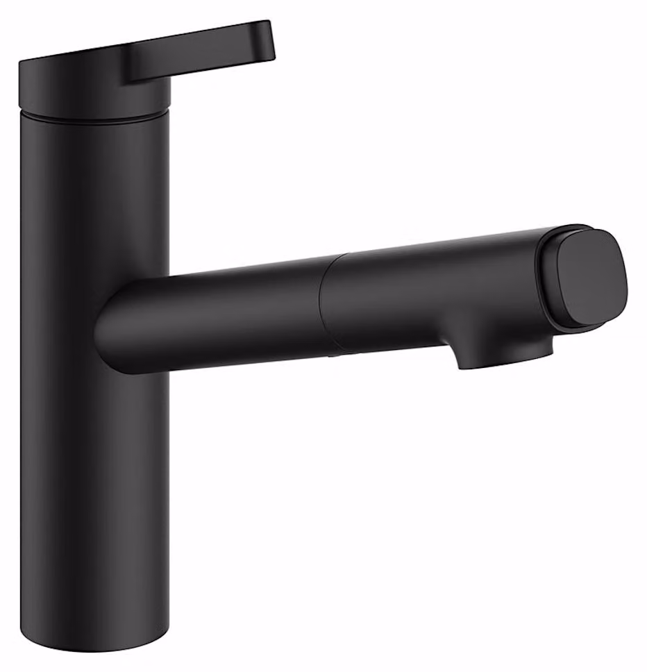 Miscelatore KWC FIT 2 NERO OPACO con doccetta orientabile / Miscelatore da cucina / Miscelatore monocomando