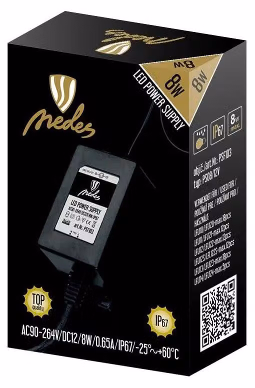 Alimentatore da 8W per luci da esterno da incasso - modello PSF103