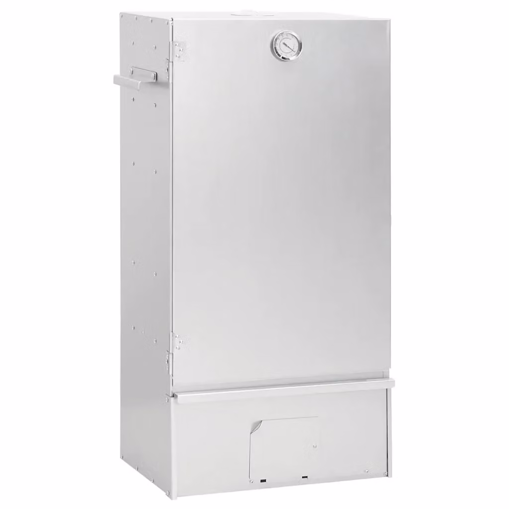 Forno Affumicatore BBQ Generatore Fumo Freddo Videx in Acciaio Zincato e Acciaio Inox Colore Silver con Termometro – 2