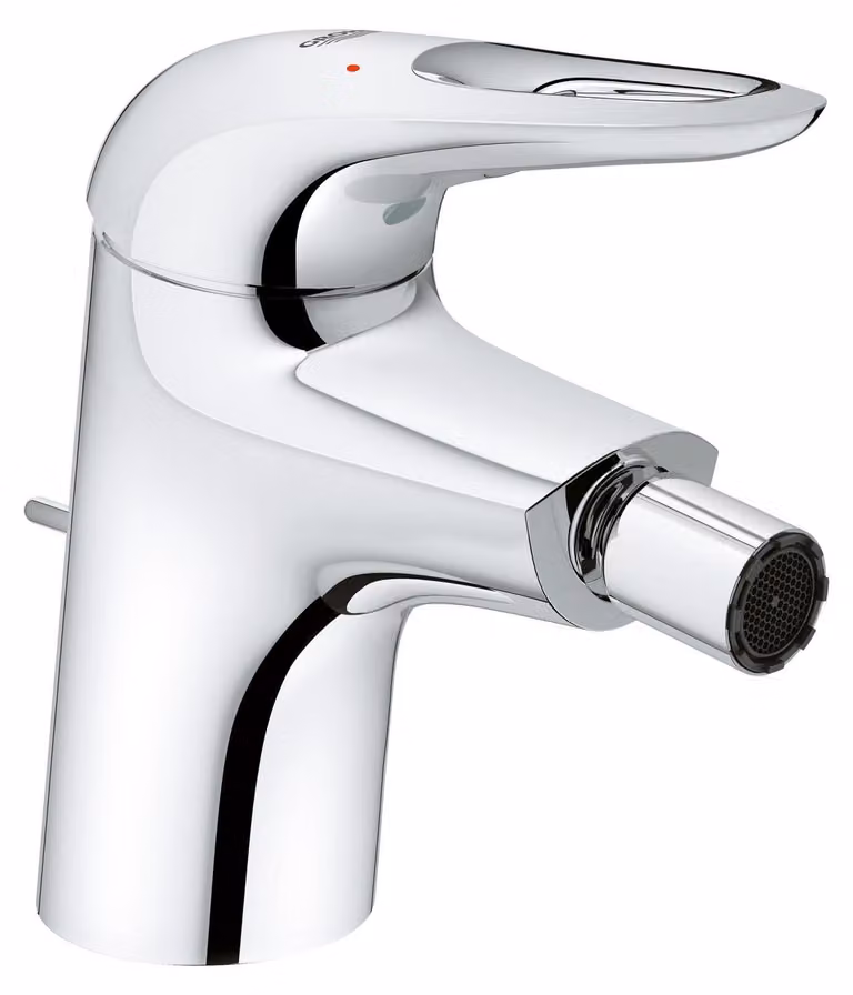 Rubinetto per bidet, modello S, monocomando, con leva, cromato, cartuccia da 35 mm
