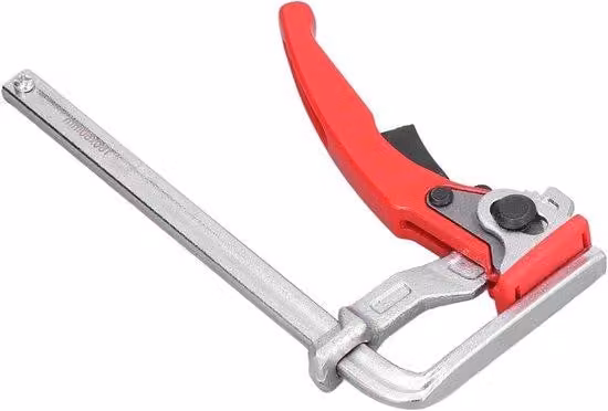 Morsetto per la lavorazione del legno - Ausilio di fissaggio - 16 cm - Rosso - Morsetto di sostegno