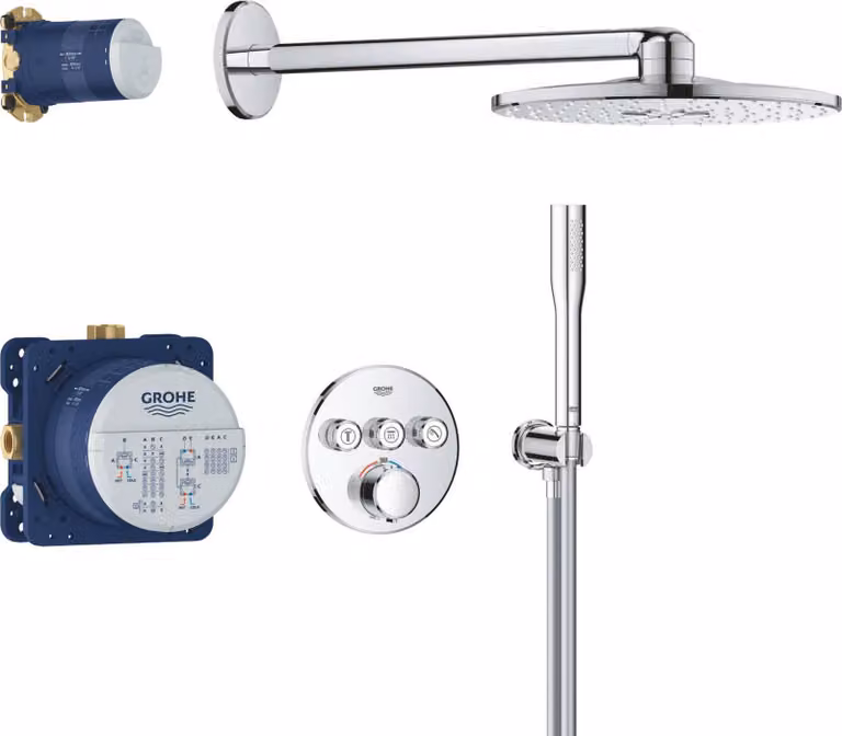 Grohe Quickfix Precision Smart Control miscelatore termostatico da incasso per doccia cromo 34874000
