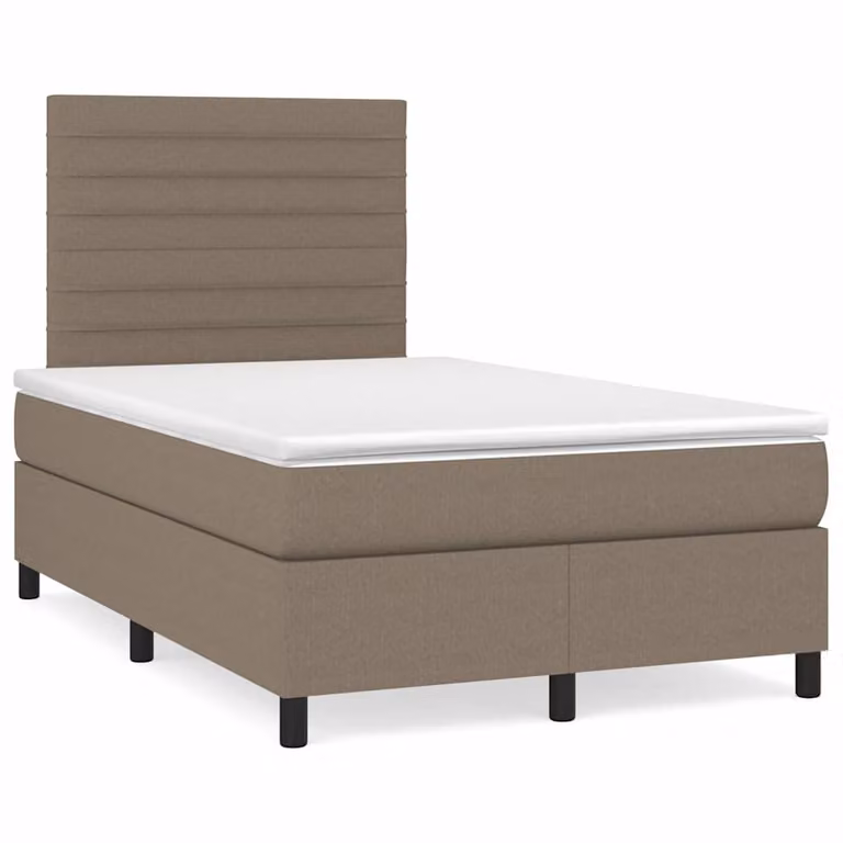 Letto Ibrido con Materasso e Illuminazione LED vidaXL in Tessuto con Porte USB, L/P/H: 120 x 200 x 123 cm