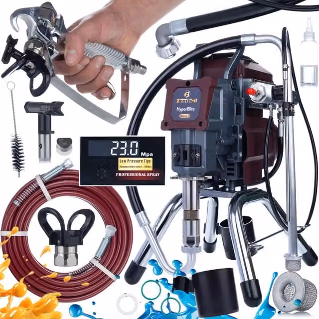 Agitatore di vernice airless Zenthril Blaze Y multicolore con motore brushless, 1200W e 25MPa