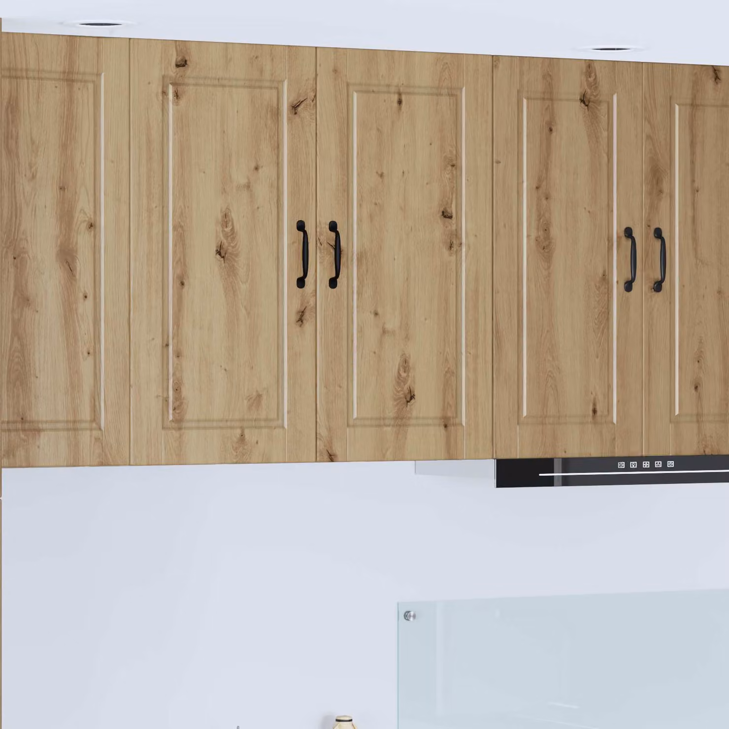Armadietto a muro vidaXL PORTO moderno in legno marrone per cucina L: 80 cm, P: 31 cm, H: 80 cm
