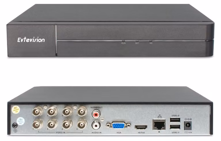 Registratore DVR ibrido Lite da 8 canali, risoluzione 5MP, per sistemi di videosorveglianza, con tecnologia H.265+ e riconoscimento AI