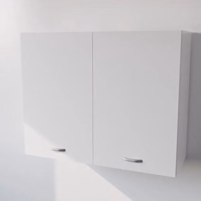 Pensile da cucina Calandrelli con 2 ante, bianco opaco, H 72 x L 80 x P 33 cm