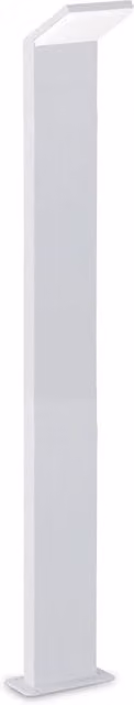 Piantana da esterno IDEAL LUX Style in alluminio bianco con LED 9W 3000K IP54 e sensore di movimento