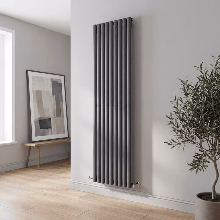Radiatore di Design Verticale (Pannello Doppio) - 1750mm x 177mm -  Bianco - Sterling Quinn by Hudson Reed