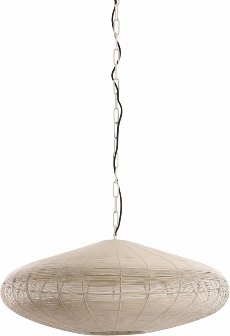 Lampada a sospensione - beige - Bahoto - metallo - E27 - 2978143 - Light & Living