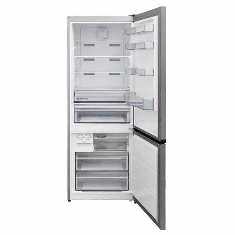 Frigorifero combinato Daewoo CKM0492EPRA0 color silver con tecnologia No Frost e classe energetica E, capacità 481 l – 2