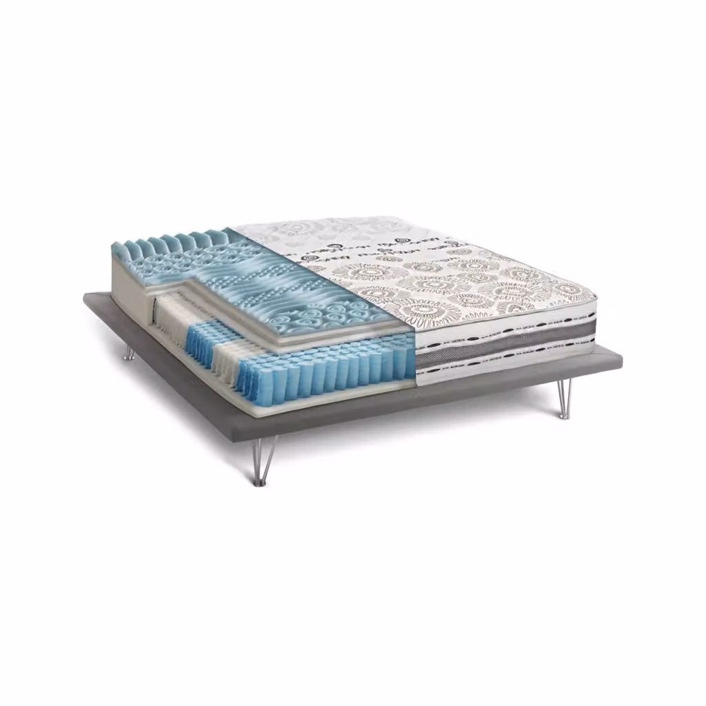 Materasso Ibrido Talamo Italia con Memory Foam e Rivestimento Sfoderabile Bianco L: 160 cm, P: 200 cm, H: 25 cm – 2