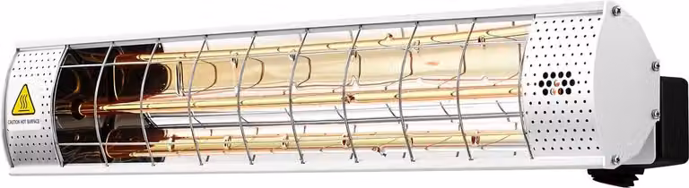 Riscaldatore da terrazza a infrarossi - 2000W - Argento