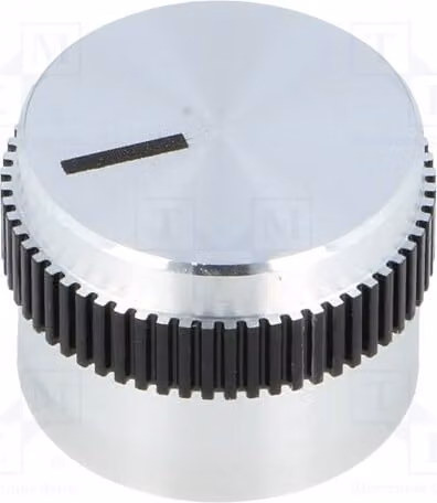 1 manopola rotante con indicatore, alluminio, diametro albero: 6 mm, dimensioni: 20 x 15 mm, codice prodotto: 5616.6614. Manopole rotanti per