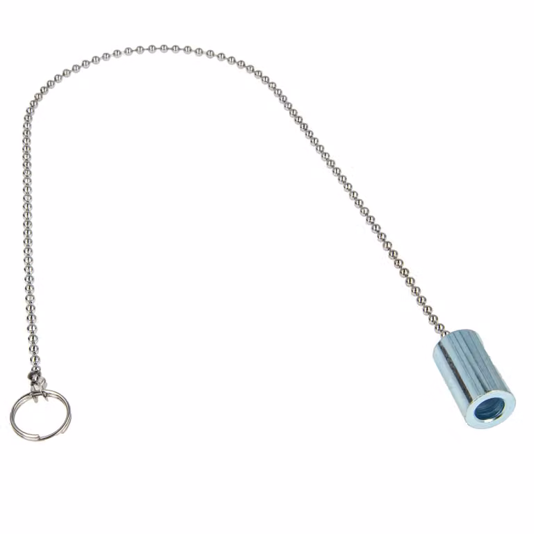 catena tecuro per rubinetto a sfera 40 cm x Ø 3,6 mm, cromata - con contrappeso per miscelatori monoforo