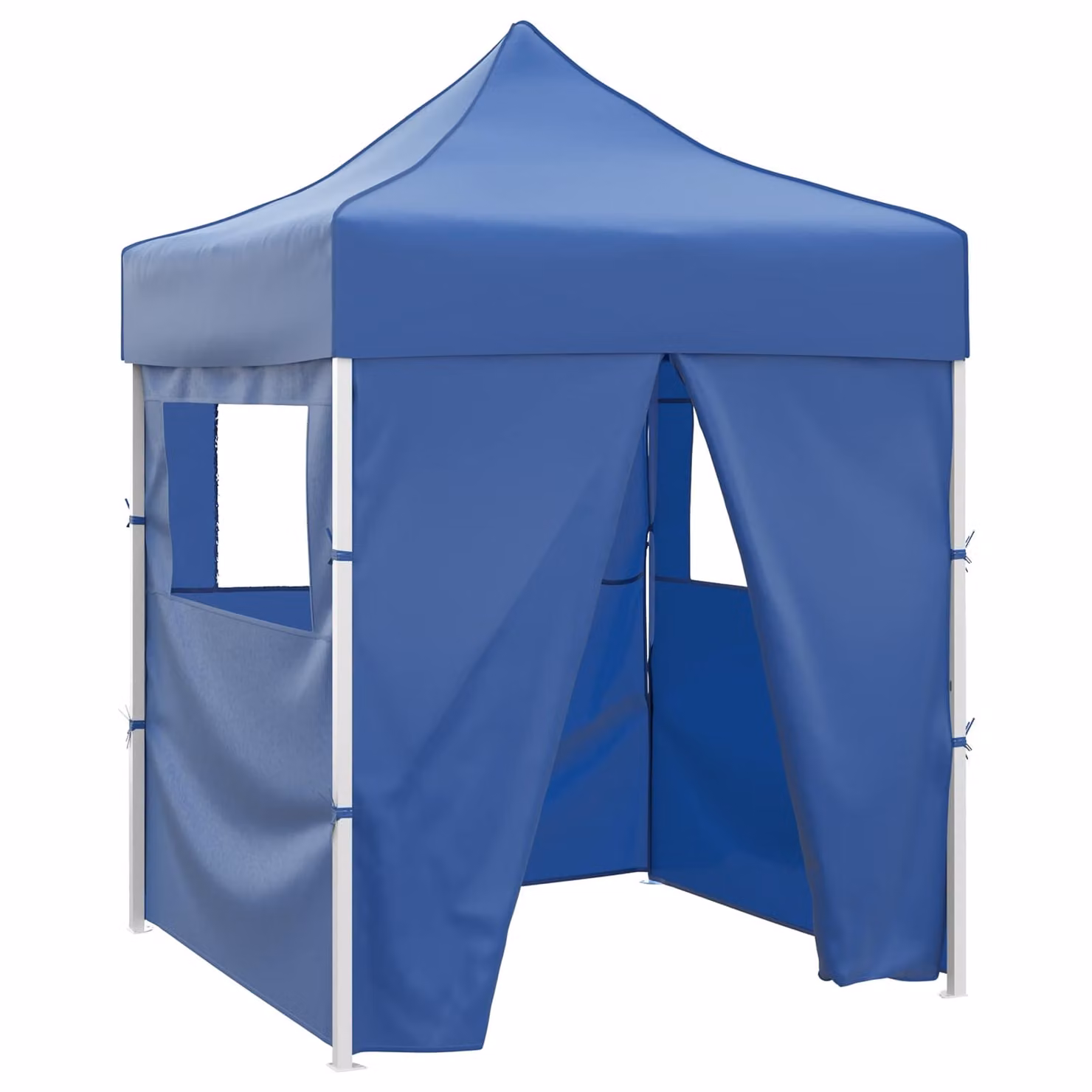 Tenda Party vidaXL in tessuto Oxford e acciaio, Blu, L 200 x P 200 x H 315 cm