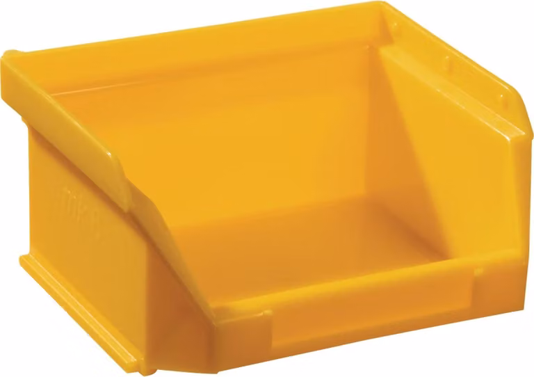 Contenitore aperto L85/65xL100xH50mm PE giallo