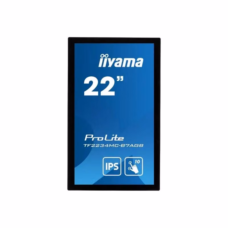 Monitor PC Iiyama Prolite TF2234MC-B7AGB da 54,6 cm (21.5") Full HD IPS Touch Screen Nero con HDMI, DisplayPort e USB-A – 2