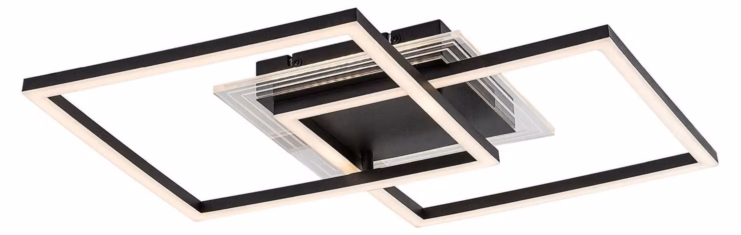 Rabalux 71372 Ottavia LED 28 plafoniera in metallo acrilico nero