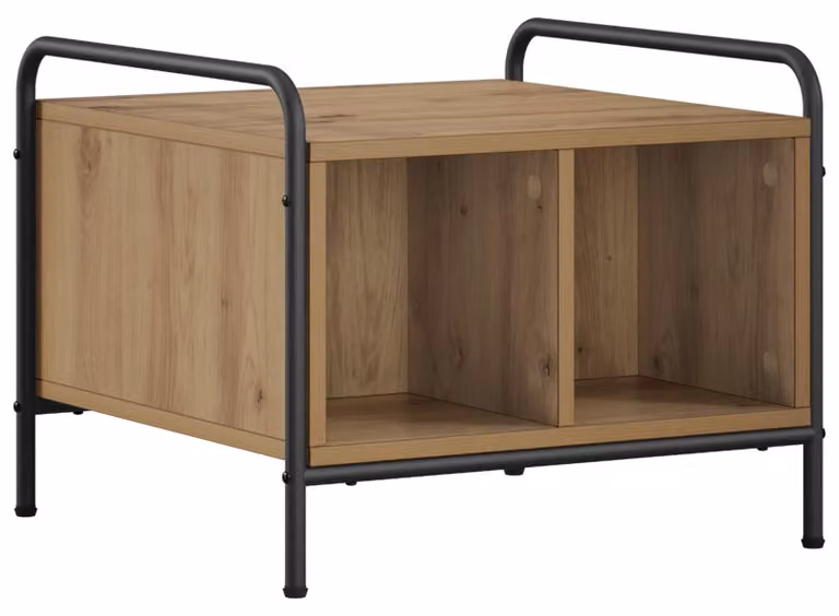 Tavolino da caffè in legno effetto "Artisan Oak", dimensioni 50 x 49 x 41 cm. Materiale: legno composito