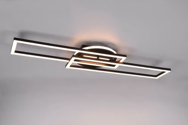 Plafoniera LED RL Twister Trio Leuchten nera 30W 4500lm 2700-6000K