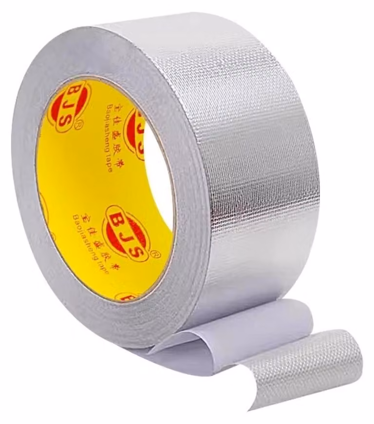 INF Nastro per Condotte Aria - Impermeabile, Alta Temperatura, Foglio Alluminio e Fibra di Vetro, 20m, Larghezze 3cm/5cm/10cm 5 cm