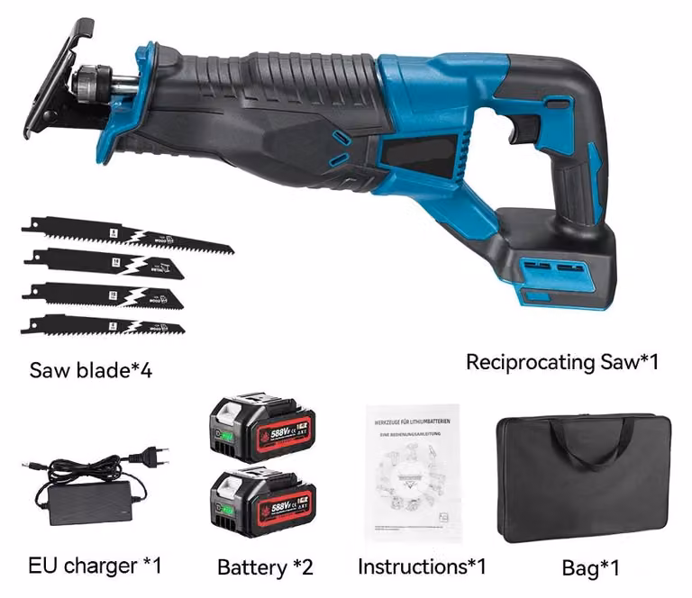 Seghetto alternativo - Seghetto - Macchine per tagliare - Motosega elettrica - Seghetto alternativo - 3000W - Senza spazzole - Senza fili