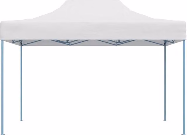 Gazebo professionale pieghevole Hip in acciaio e PVC bianco L: 410 cm, P: 280 cm, H: 315 cm