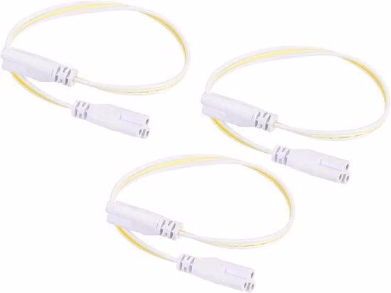 Set di connettori a LED da 3 pezzi, 30 cm, a 3 poli, per lampade T4/T5/T8