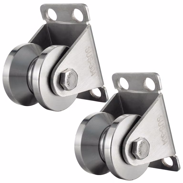 Rullo per cavo a V, diametro 32 mm, con 2 cuscinetti a sfera, confezione da 2 pezzi