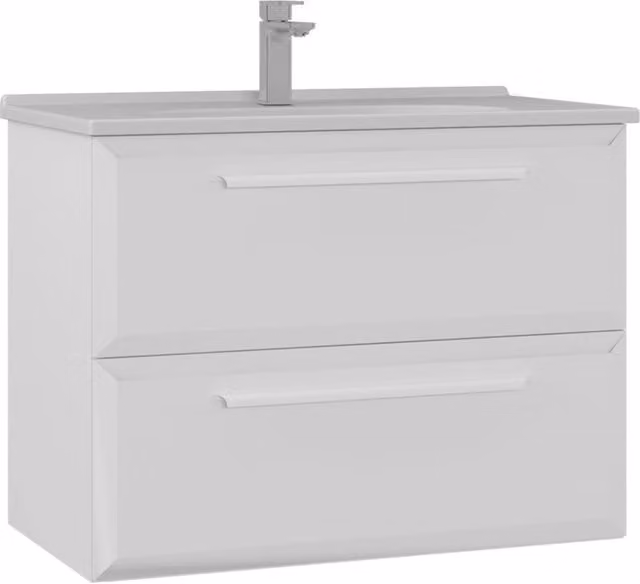 Mobile lavabo "Nuvola 80 v2" - 80 x 50 x 62 cm - Bianco